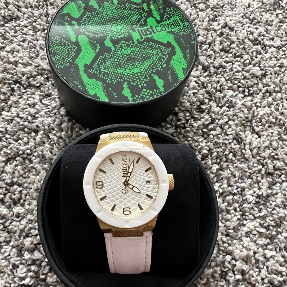 Watches Just Cavalli with genuine leather